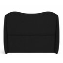 Ver imagem 4 de Cabeceira Cama Casal Petala 160cm Orgânica Curva Bouclê Preto - Montanari's Decor