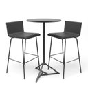 Ver imagem 4 de Mesa Bistrô Alta Aço Bar Cozinha Balcão Dot Maiart Preta