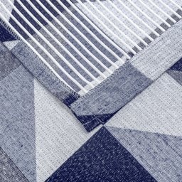 Tapete Jacquard Emborrachado 2,00 M X 3,00 M Sala Latex Antiderrapante Quarto Grande Dallas Marinho - 6