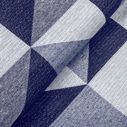 Tapete Jacquard Emborrachado 2,00 M X 3,00 M Sala Latex Antiderrapante Quarto Grande Dallas Marinho - 5