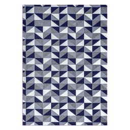 Tapete Jacquard Emborrachado 2,00 M X 3,00 M Sala Latex Antiderrapante Quarto Grande Dallas Marinho - 3