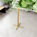 Ver imagem 3 de Pé de Mesa Alta Bar Bistrô 100cm Dourada Industrial