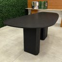 Ver imagem 2 de Mesa de Jantar Orgânica Cora 160x90cm Base Dupla