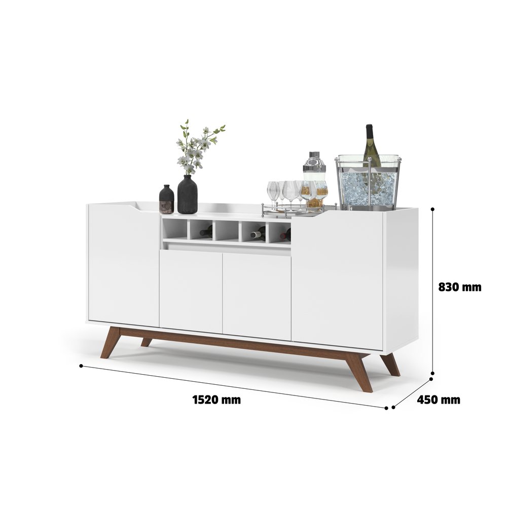 Buffet Luxo 4 Portas com Adega - 8