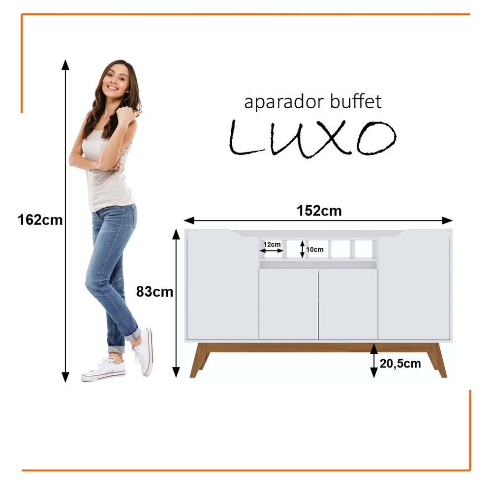 Buffet Luxo 4 Portas com Adega - 10