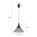 Ver imagem 4 de Lustre Pendente Nordecor Thom 2694 Preto Led Bivolt Preto 2694
