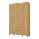 Ver imagem 2 de Guarda-roupa Infantil 122cm 4 Portas e 2 Gavetas Dengo Multimóveis Mp4438 Madeirado