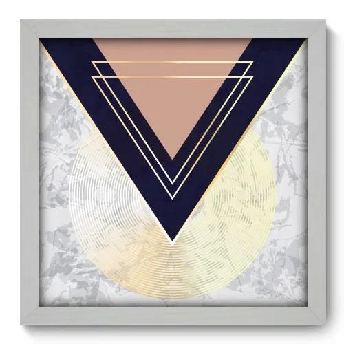 Quadro Decorativo - Abstrato - 33cm x 33cm - 180qnabb - 1
