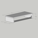 Ver imagem 2 de Cabideiro de Parede Preto 60cm Arara de Roupas Quarto Closet - Rufatto Decorações