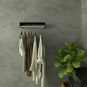 Ver imagem 4 de Cabideiro de Parede Preto 60cm Arara de Roupas Quarto Closet - Rufatto Decorações