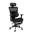 Ver imagem 3 de Cadeira de Escritório Ergonômica Giratória com Apoio de Pés Electra Preto