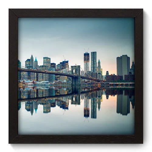 Quadro Decorativo - New York - 22cm x 22cm - 079qnmap - 1