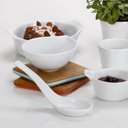 Ver imagem 6 de Colher de Sopa Chinesa Comida Asiática Melamina Branca 10ml Alça Longa Haus Concept