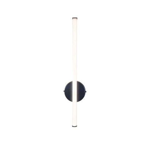 Arandela de Parede Linha Reta Traço 50cm Led 3000k - Preta