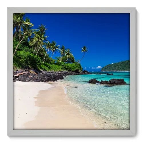 Quadro Decorativo - Praia - 50cm x 50cm - 102qnpcb - 1