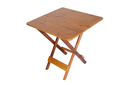 Ver imagem 2 de Conjunto Mesa com 4 Cadeiras Madeira 70x70 Dobráveis na Cor Mel