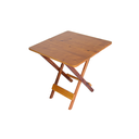 Ver imagem 2 de Conjunto Mesa com 4 Cadeiras Madeira 70x70 Dobráveis na Cor Mel