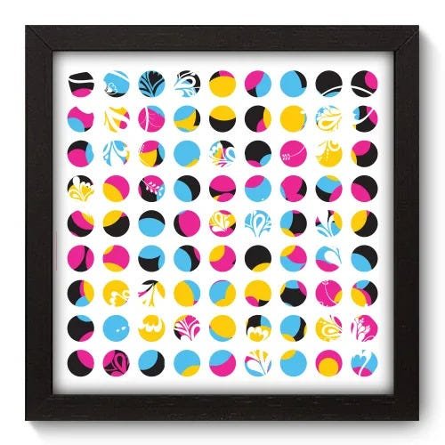Quadro Decorativo - Bolas - 22cm x 22cm - 150qnaap - 1
