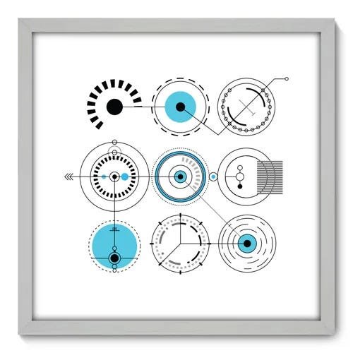 Quadro Decorativo - Futuro - 50cm x 50cm - 130qnacb - 1