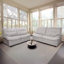 Ver imagem 3 de Conjunto Sofá Coliseu 3 e 2 Lugares Bouclê Cinza -King House