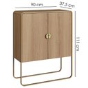 Ver imagem 3 de Balcao Buffet Organico 2 Portas 90 Cm 28065 Artesano Hanover Dourado