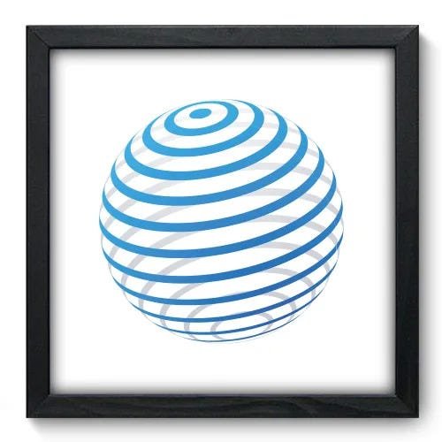 Quadro Decorativo - Esfera - 33cm x 33cm - 153qnabp - 1