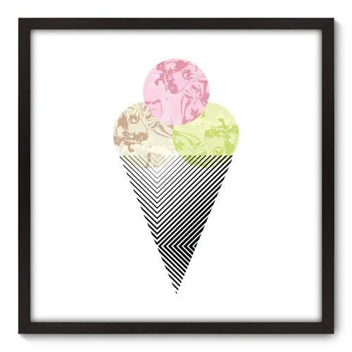 Quadro Decorativo - Sorvete - 70cm x 70cm - 161qnadp - 1