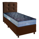 Ver imagem 1 de Kit Cama Box + Cabeceira + Colchão Solteiro Molas Ensacadas - Petrus - Paropas