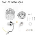 Ver imagem 3 de Arandela Luminária Parede Decorativo Cristal Moderna Luxuosa