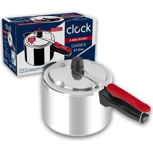 Panela de Pressão Clock Clássica 4,5l em Alumínio - C2u2j2a1