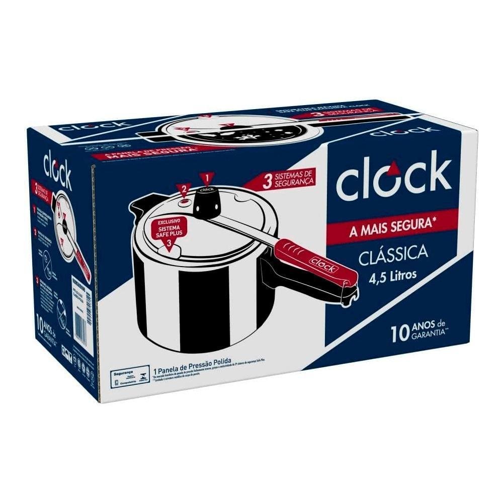 Panela de Pressão Clock Clássica 4,5l em Alumínio - C2u2j2a1 - 7