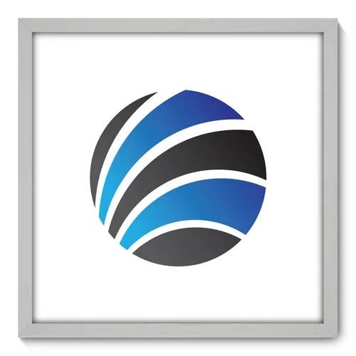 Quadro Decorativo - Esfera - 50cm x 50cm - 194qnacb - 1