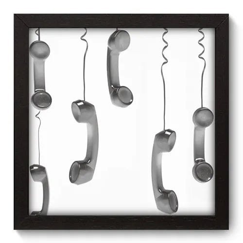 Quadro Decorativo - Telefones - 22cm x 22cm - 004qnvap - 1