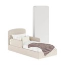 Ver imagem 1 de Cama Infantil Romeo Unissex Montessoriana Estofada com Colchão Bege
