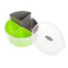 Marmita Plasvale com 4 Divisórias Removíveis 1L Verde Pote Plástico com Tampa para Lanche - 1