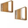 Guarda Roupa Casal Espelho 3 Portas 6 Gavetas Flex Vitoria Móveis Europa - 4