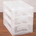 Ver imagem 4 de Kit 4 Organizador Médio 3 Gaveteiros Porta Medicamentos Bancada Incolor
