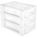 Ver imagem 5 de Kit 4 Organizador Médio 3 Gaveteiros Porta Medicamentos Bancada Incolor