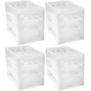 Ver imagem 1 de Kit 4 Organizador Médio 3 Gaveteiros Porta Medicamentos Bancada Incolor