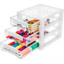 Ver imagem 7 de Kit 4 Organizador Médio 3 Gaveteiros Porta Medicamentos Bancada Incolor