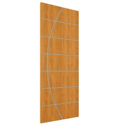 Porta de Madeira Frisada U.v 210cm X 90cm - R20c:cerejeira - 1