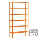 Ver imagem 1 de Estante de Aço Laranja 176x92x30 6 Bandejas Chapa 26 – 3018