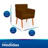Kit com 2 Poltronas Cadeiras Elegante Confortável e Reforçada para Sala Carol Suede - 7