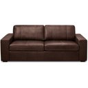 Ver imagem 3 de Sofá 3 Lugares para Sala de Estar Living 235cm Aurora L06 Couro Marrom Café - Lyam Decor