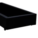 Ver imagem 2 de Cama Box Solteiro Sintético Sereneprime Preto 88x188x40