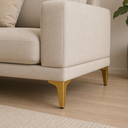 Ver imagem 5 de Kit com 4 Pés de Aço para Móveis, Cama, Sofás Suporta 200kg Anti Ferrugem Dourado - Lh Móveis