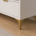 Ver mais imagens de Kit com 4 Pés de Aço para Móveis, Cama, Sofás Suporta 200kg Anti Ferrugem Dourado - Lh Móveis