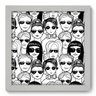 Quadro Decorativo - Rostos - 22cm x 22cm - 021qndab - 1
