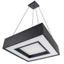 Ver imagem 3 de Lustre Pendente Quadrado Preto 45x45cm para 4 lâmpadas E27 St4541/45