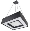 Ver imagem 3 de Lustre Pendente Quadrado Preto 45x45cm para 4 lâmpadas E27 St4541/45